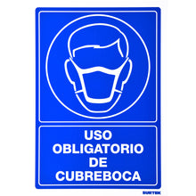 Señal "Uso obligatorio de cubre bocas" Surtek