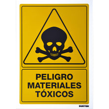 Señal "Peligro materiales tóxicos" Surtek