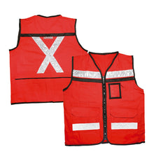 Chaleco de seguridad tipo supervisor abierto con reflejante rojo M Urrea