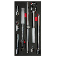 Juego de accesorios cuadro 1/2", 8 piezas Urrea